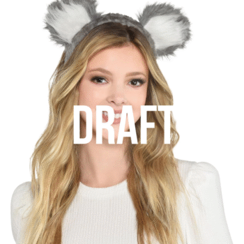 Koala Furry Ears Headband